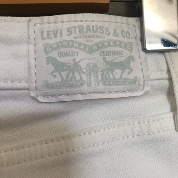 Levi’s White High Rise Skinny Jeans Size 29 - Picture 5 of 9